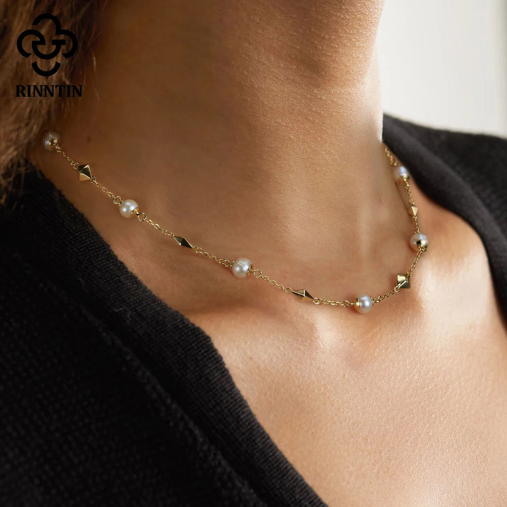 Collier Perle et Chaine
