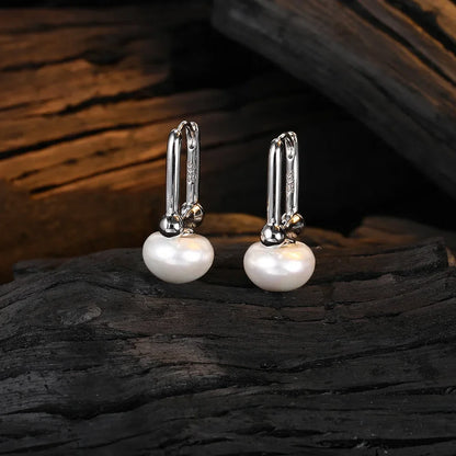Boucle D'oreille Perle Pendante Homme