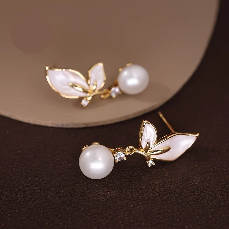 Boucle d'Oreille Perle Naturelle