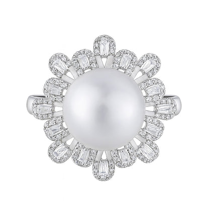 Bague Ancienne Perle et Diamant