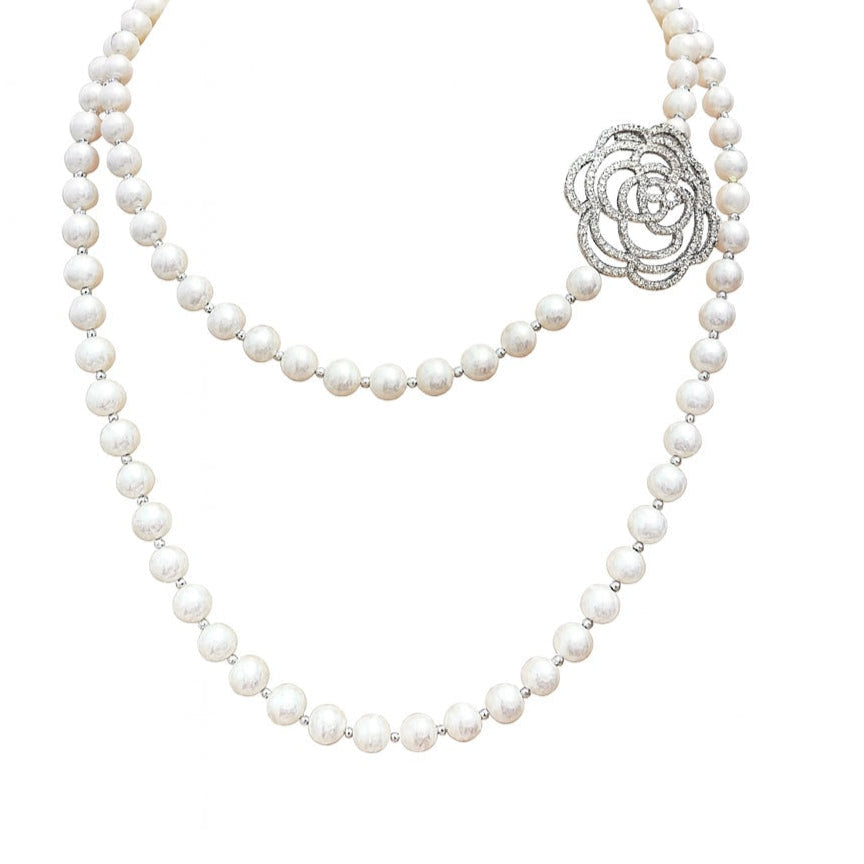Collier Perle Fleur