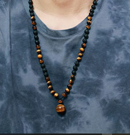 Collier Perle mode Homme