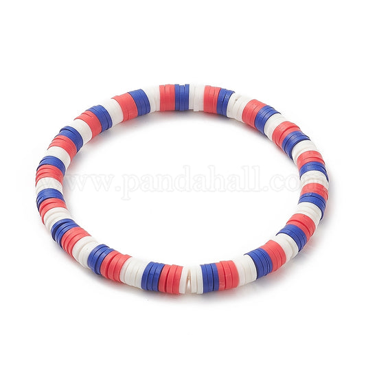 Bracelet Perle Bleu Blanc Rouge