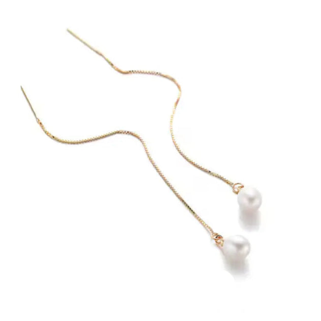 Boucle d'Oreille Imitation Perle de Culture